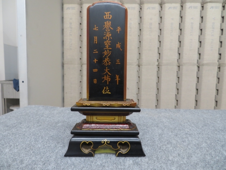 位牌のクリーニング