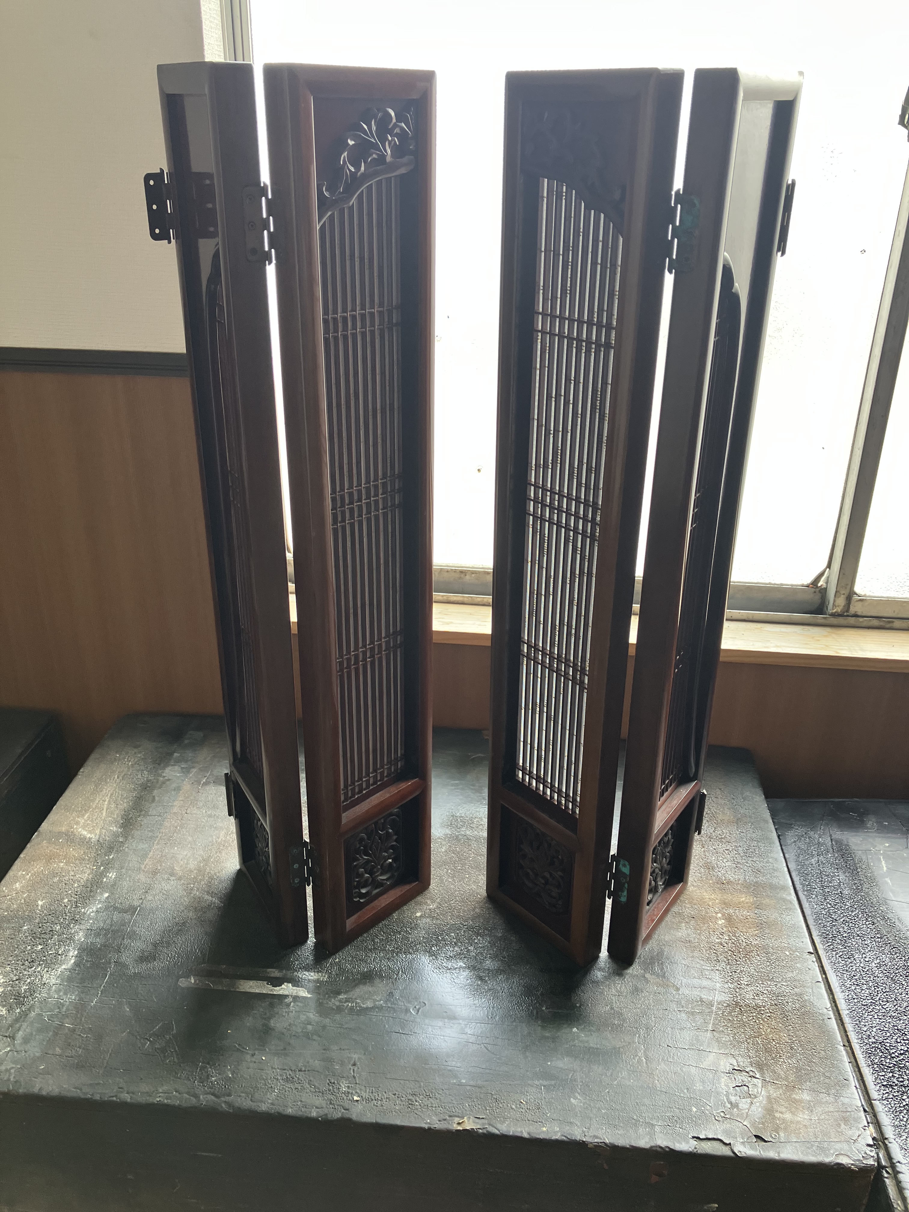 紋紗貼り替え