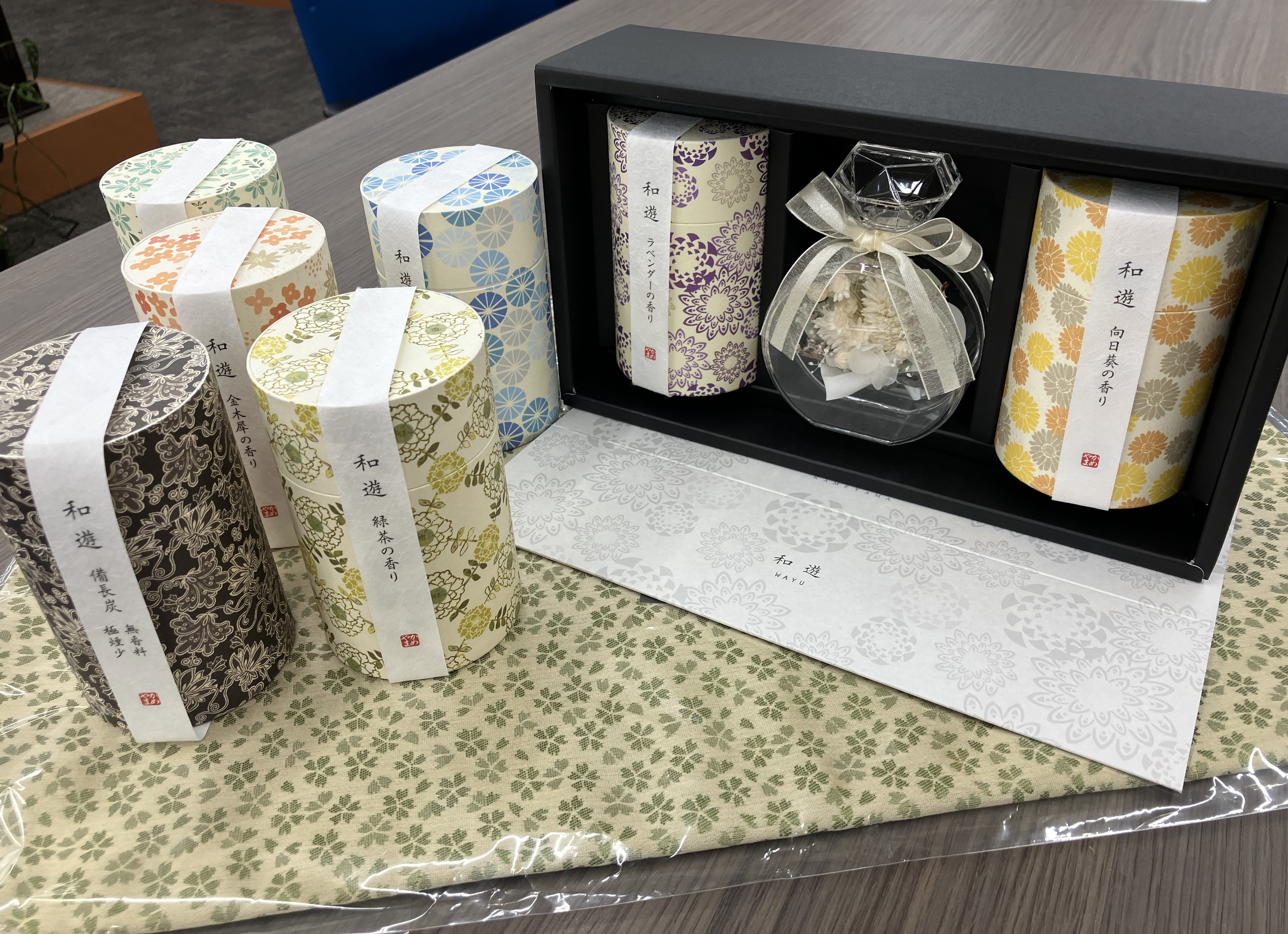 和遊お線香とブリザーブドフラワー