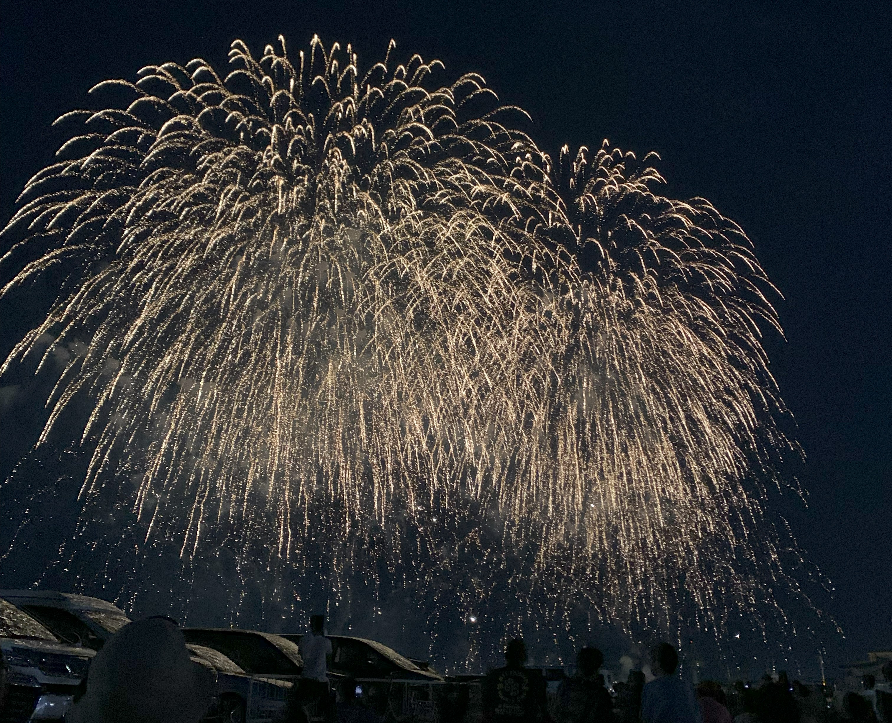 花火を見に行きました