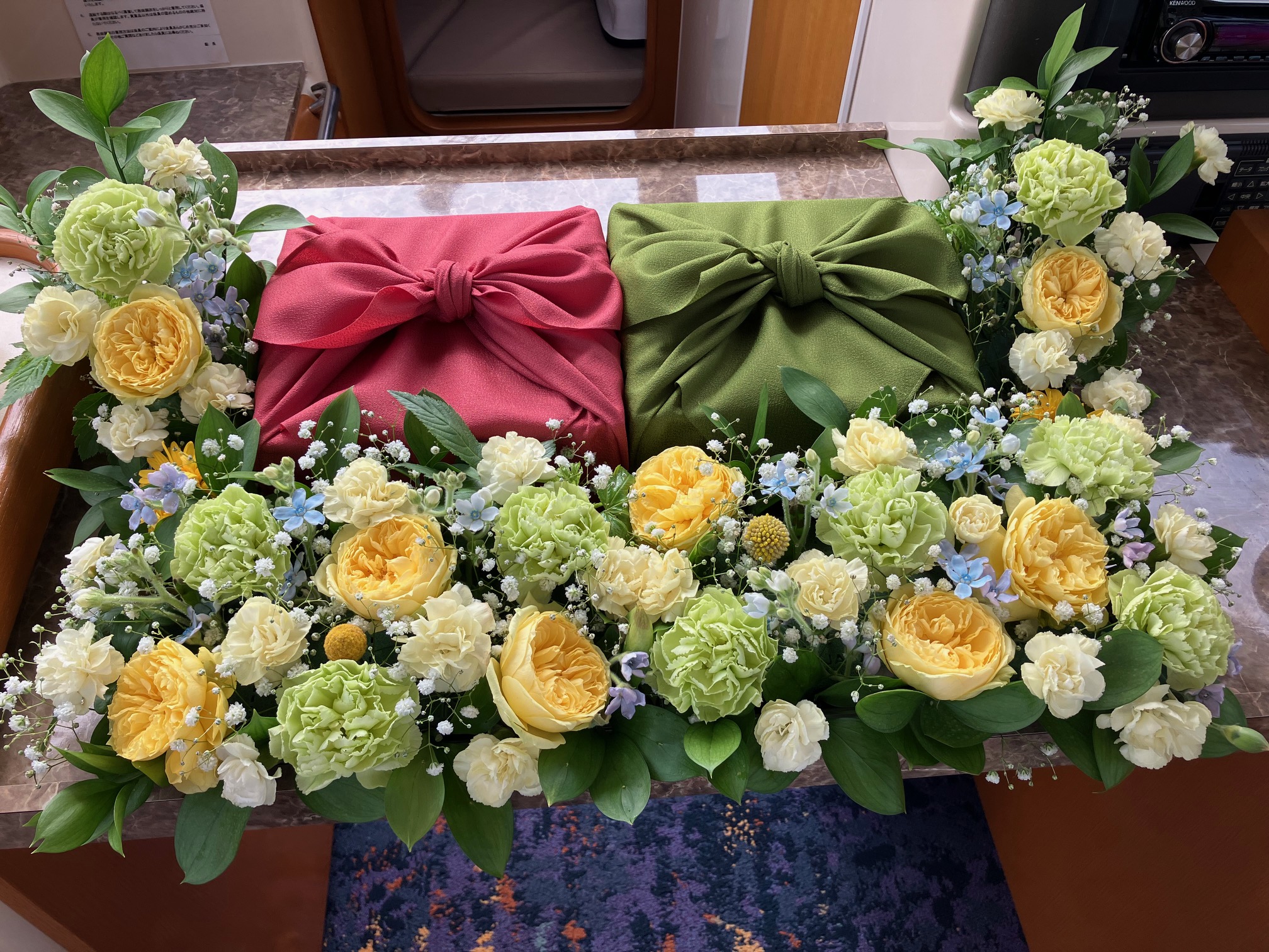 海洋散骨の祭壇