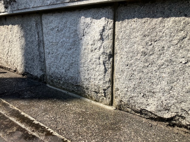 セメントの目地止め