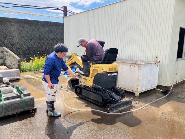 お彼岸中の墓石部