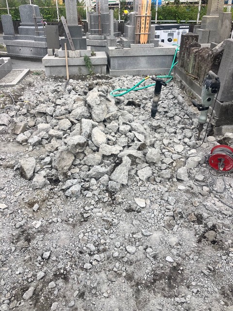 大規模なお墓じまい（3日目）