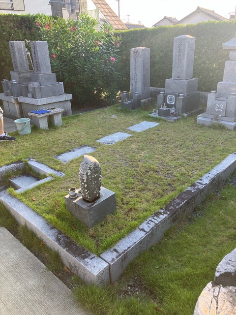 墓地の区画整備（1日目）