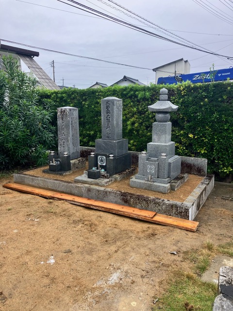 墓地の区画整備（2日目）