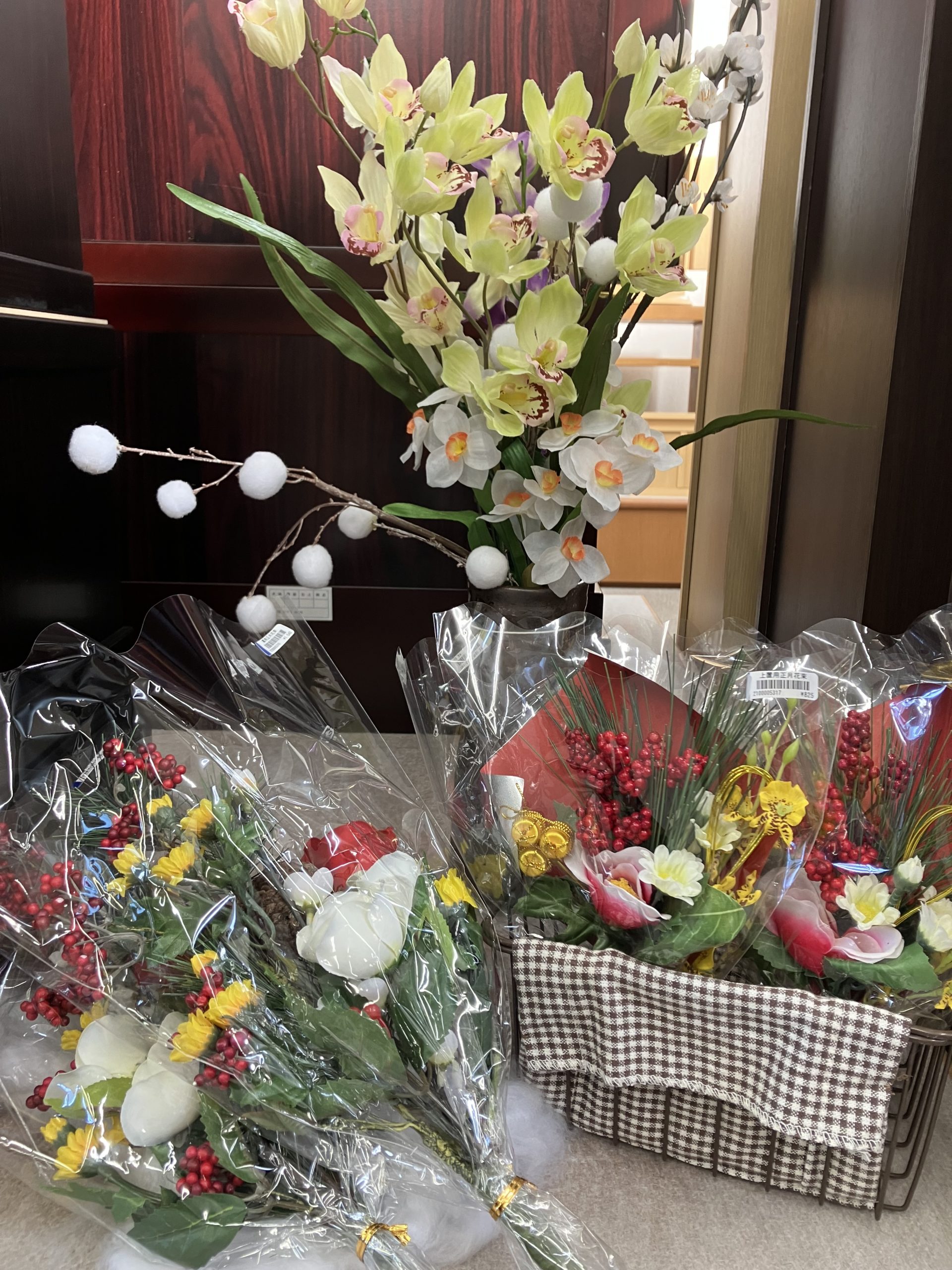 お正月用のお花