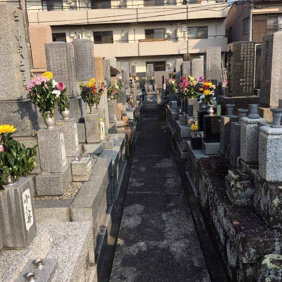 お墓の花