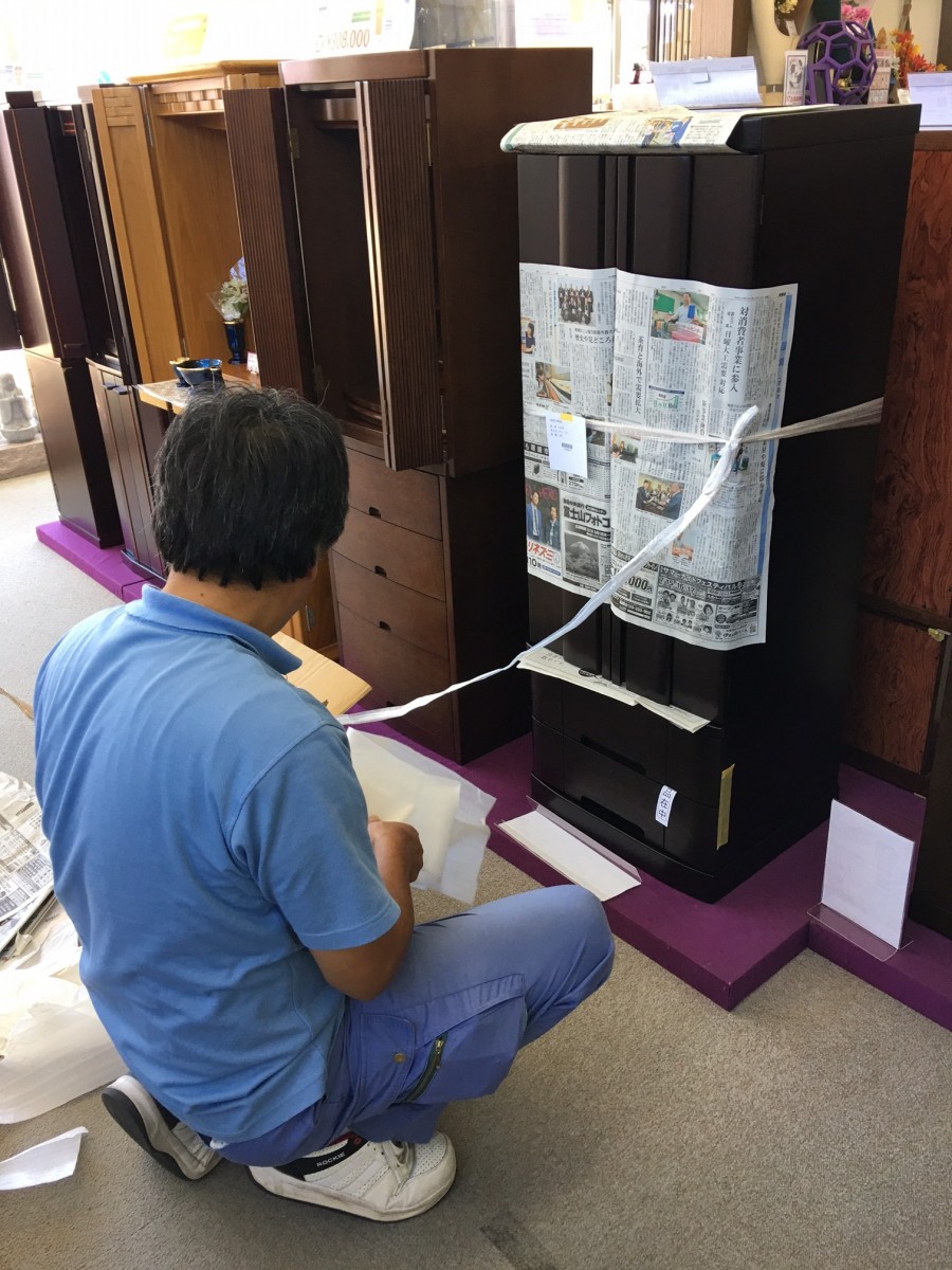 お仏壇の引き上げ