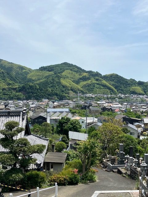 お寺からの眺望