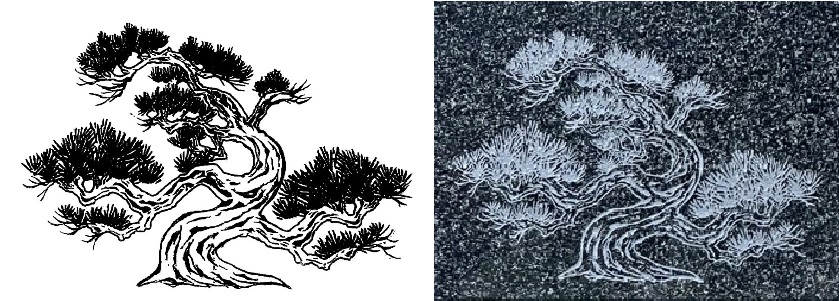 イラスト⇒彫刻画像